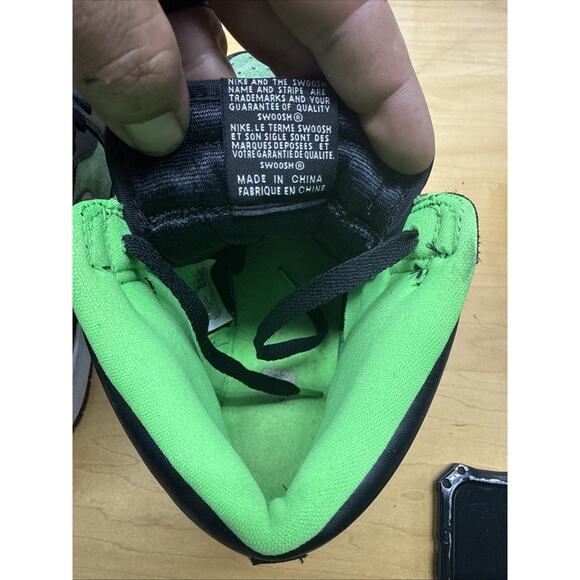 Air Jordan 1 Hi Zoom Air Zen Green CK6637-002 High Black Tomatillo Sz 10.5 - Picture 9 of 10